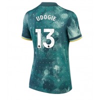 Camisa de Futebol Tottenham Hotspur Destiny Udogie #13 Equipamento Alternativo Mulheres 2024-25 Manga Curta